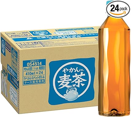 コカ・コーラ やかんの麦茶 from 爽健美茶 ラベルレス 410mlPET ×24本