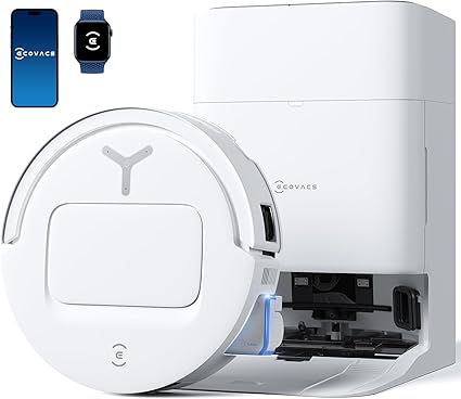 【2025最新 ローラー式強力モップ】ECOVACS (エコバックス) DEEBOT T80 OMNI 吸引力18000Pa ロボット掃除機 水拭き両用 自動ゴミ収集 エッジ清掃 ローラーモップ AI認識 毛絡み除去システム3.0 全自動 モップ乾燥 自動給水 モップ温水洗浄 マッピング AI障害物回避 ゼロタングル アプリ操作 落下防止システム Alexa対応 清掃予約 お掃除ロボット