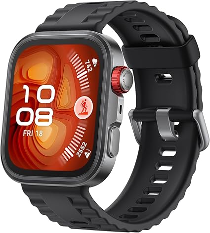 HUAWEI WATCH FIT 4 Pro スマートウォッチ 薄型軽量 ゴルフ機能 アウトドアに適した気圧計と測位システム 1.82インチ3000nitsディスプレイ サファイアガラス チタン合金ベゼル 10日間ロングバッテリー iOS/Android対応 ブラック