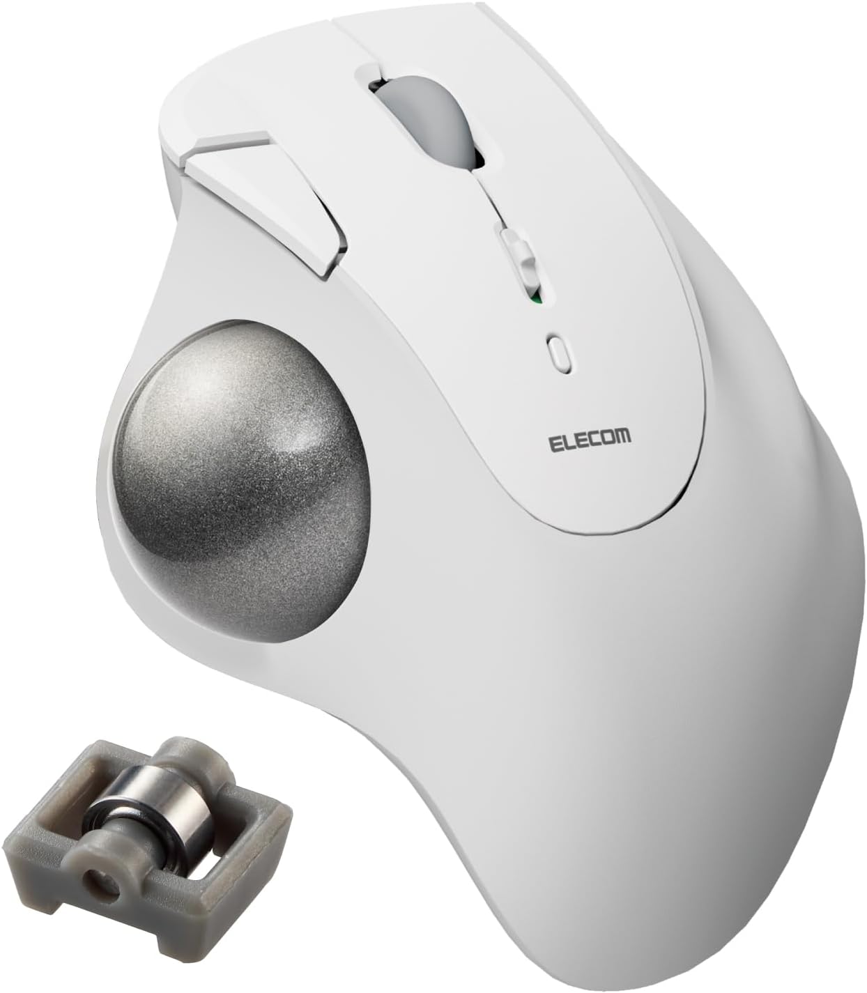 エレコム ワイヤレス トラックボールマウス Bluetooth IST ベアリング支持 親指操作 36mmボール 5ボタン Windows Mac Chromebook ホワイト M-IT11BRWH
