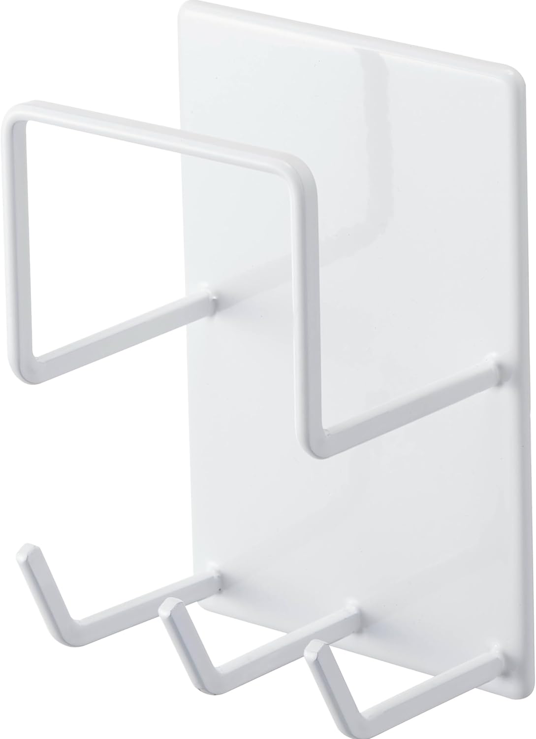 山崎実業(Yamazaki) マグネットバスルームクリーニングツールホルダー ホワイト 約W8XD6XH12cm タワー 浴室ラック お風呂掃除収納 4976