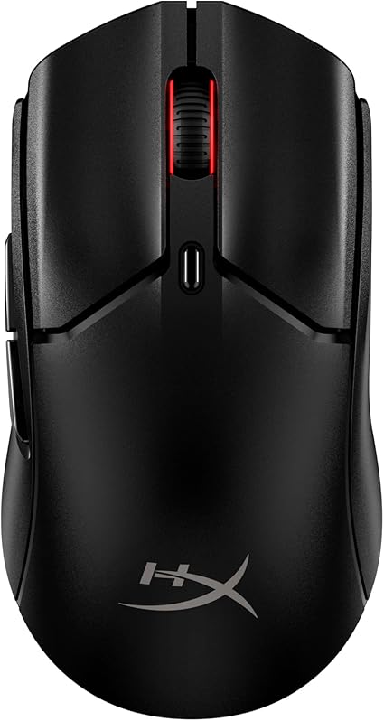 HyperX ワイヤレス ゲーミングマウス Pulsefire Haste 2ミニ PC向け 小型軽量 59g デュアルワイヤレス対応 (Bluetooth / 2.4GHz) 無線 充電式 長時間駆動バッテリー ブラック 7D388AA