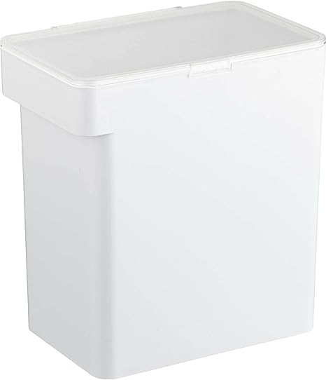 山崎実業(Yamazaki) 密閉 米びつ 10ｋｇ 計量カップ付 ホワイト 約W30.7XD19.7XH31.2cm タワー 湿気 酸化防止 5423