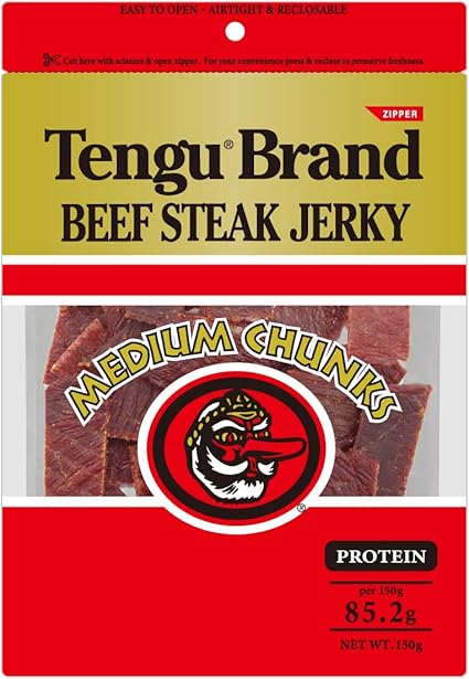 テング ビーフステーキジャーキー ミディアムチャンク レギュラー150g