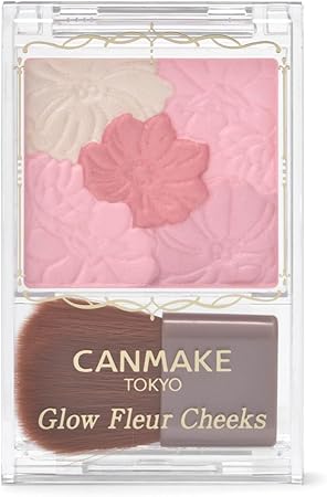 キャンメイク グロウフルールチークス17 いちごミルクフルール パウダーチーク ピンク ツヤ 透明感