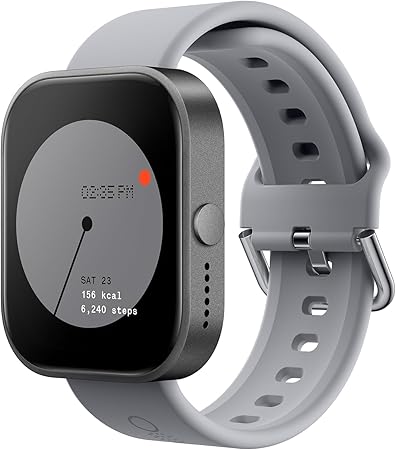 cmf by NOTHING WATCH PRO スマートウォッチ 【2週間の長時間バッテリー】iPhone/アンドロイド対応 通話可能 活動量計 腕時計 1.96インチ大画面 内蔵マルチシステムGPS 着信＆メッセージ通知 防水 アラーム スポーツウォッチ（アッシュグレー)