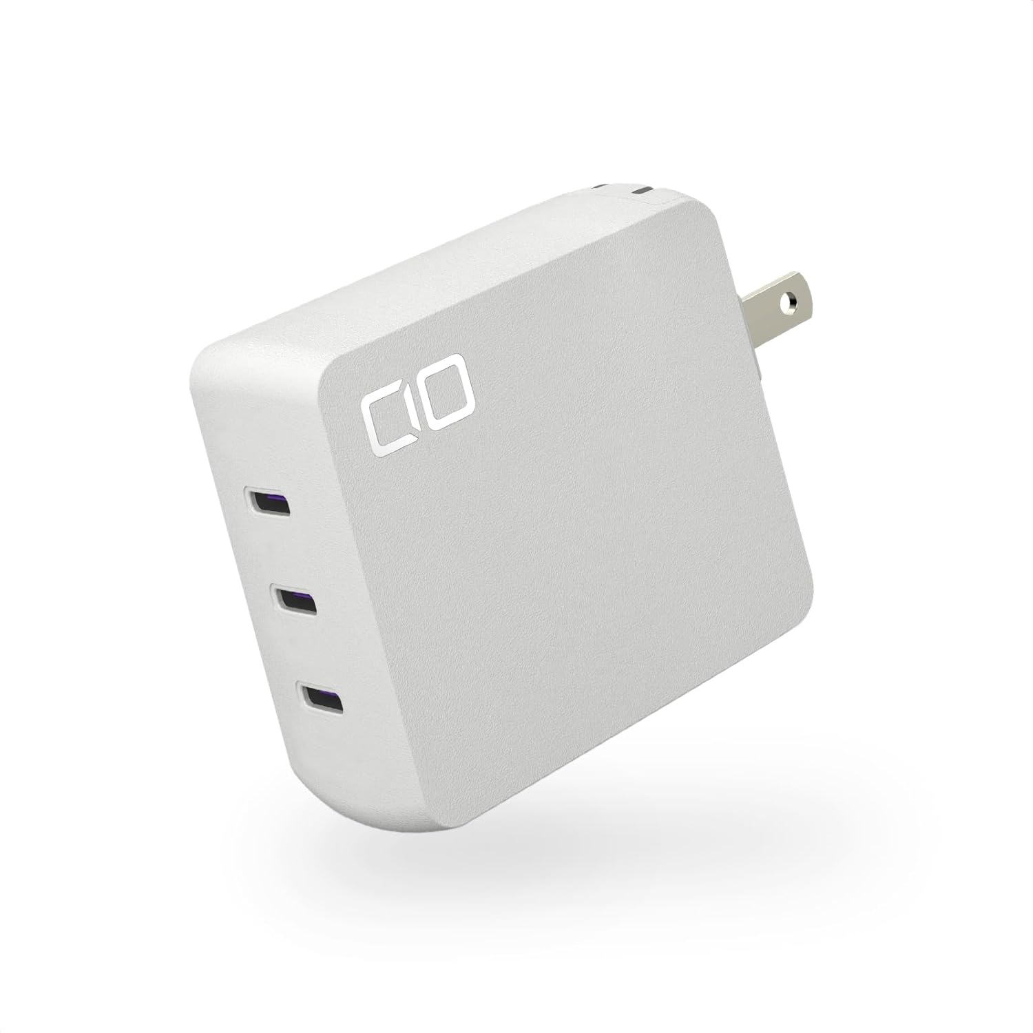 CIO NovaPort TRIO 140W3C [世界最小級 CIO独自技術 NovaIntelligence搭載] GaN 140W 3ポート タイプC 小型 急速充電器 type-c USB 同時充電 PD iPhone15 Pro Max Android Macbook Pro iPadノートPC ホワイト