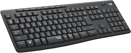 ロジクール ワイヤレスキーボード K295GP 静音 耐水 キーボード 無線 Unifying K295 windows chrome グラファイト 国内正規品