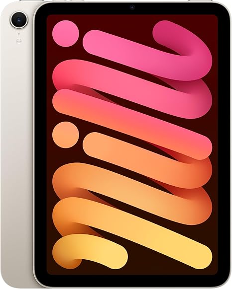 Apple iPad mini(A17 Pro):Apple Intelligence、8.3 インチ Liquid Retina ディスプレ イ、128GB、Wi-Fi 6E、12MP フロントカメラ/12MP バックカメ ラ、Touch ID、一日中使えるバッテリー ‒ スターライト