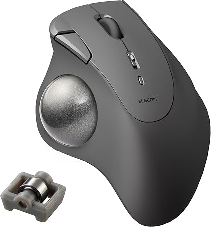 エレコム ワイヤレス トラックボールマウス Bluetooth IST ベアリング支持 親指操作 36mmボール 5ボタン Windows Mac Chromebook ブラック M-IT11BRBK