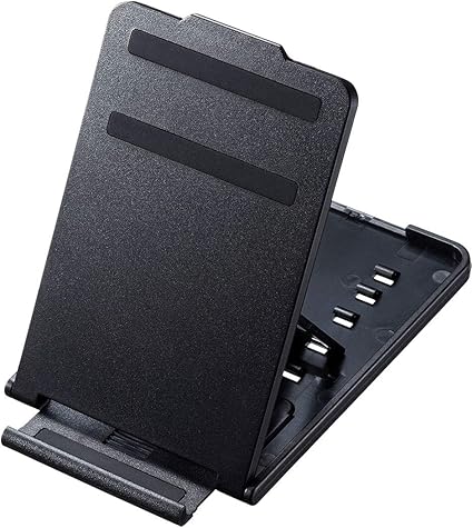 サンワサプライ(Sanwa Supply) スマートフォン・タブレットスタンド 折りたたみ可 薄型・モバイル 5段階角度調整可 ブラック PDA-STN33BK