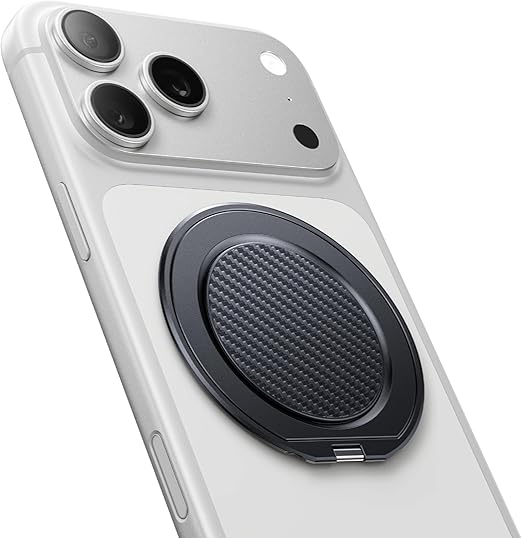 【2025革新傑作&MagRing Slim】 Andobil スマホリング magsafe マグセーフ リング 薄型 【極薄2.5mm・超強磁力・縦置き機能特化】スマホ リング マグネット バンカーリング 携帯リング スタンド機能&緩まない 内蔵リング 指の痛みなし 360度回転 簡単着脱 落下防止 マグネットリング 携帯リング 磁石 iPhone Androidに対応 ブラック