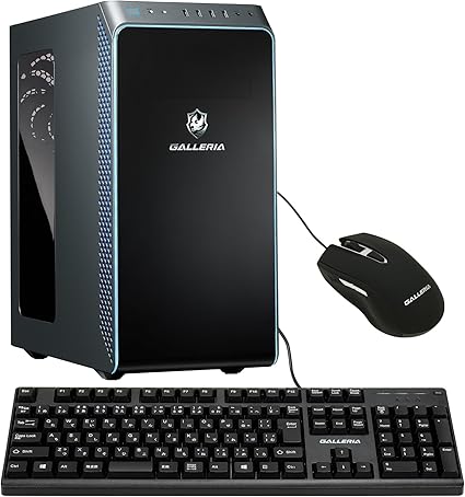 ガレリア ゲーミングPC GALLERIA XA7R-R46T RTX 4060 Ti Ryzen 7 5700X メモリ16GB SSD1TB Windows11 動画編集 マウス・キーボード同梱 ガンメタリック 14492-4599 X5746T11A42