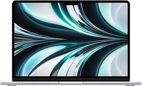 Apple 2022 13インチMacBook Air: 16GBユニファイドメモリ, 8コアCPUと8コアGPUを搭載したApple M2チップ, 256GB SSD, USキーボード - シルバー