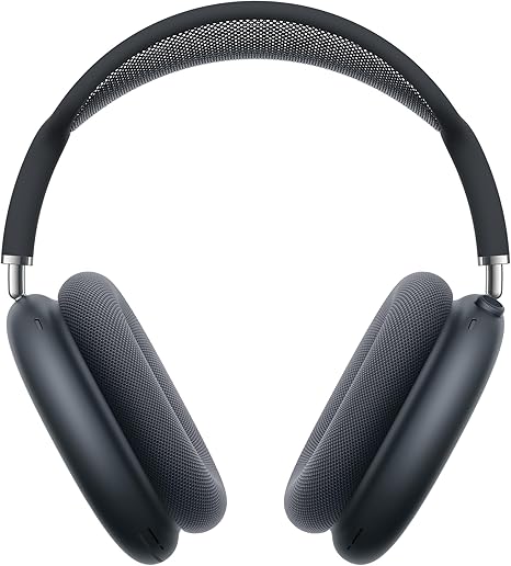 Apple AirPods Maxワイヤレスオーバーイヤーヘッドフォン、プロレベルのアクティブ ノイズキャンセリング、外部音取り込みモード、パーソナライズされた空間オーディ オ、USB-C充電、iPhoneのためのBluetoothヘッドフォン ‒ ミッドナイト