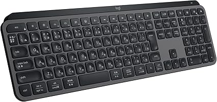 ロジクール MX KEYS S ワイヤレス キーボード KX800sGR Bluetooth Logi Bolt Unifying非対応 Smart Actions 対応 Windows Mac Chrome Android FLOW Easy-Switch 無線 薄型 充電式 グラファイト 国内正規品