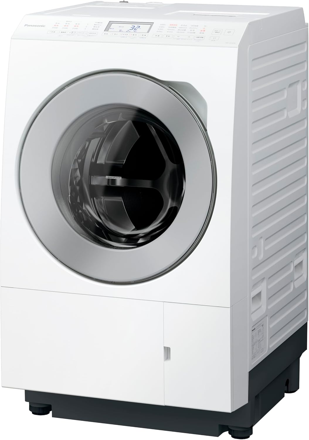 パナソニック ドラム式洗濯乾燥機 幅63.9cm 洗濯12kg/乾燥6kg 左開き NA-LX127EL-W マットホワイト トリプル自動投入 温水スゴ落ち泡洗浄 はやふわ乾燥ヒートポンプ スマホで洗濯