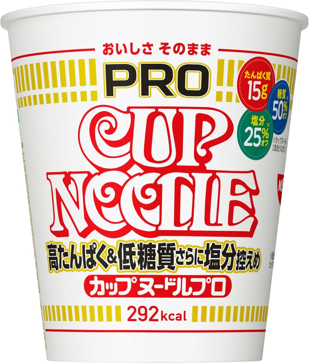 カップヌードルPRO 高たんぱく&低糖質さらに塩分控えめ [おいしさそのまま] 日清食品 カップ麺 食物繊維 1食あたり292kcal 75g×12個