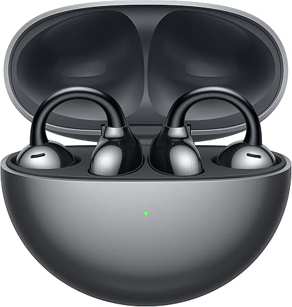 HUAWEI FreeClip ワイヤレスイヤホン Bluetooth オープンイヤー イヤーカフ型 3段階音量調整 耳を塞がないイヤホン 軽量約5.6g(本体) 音漏れ防止 マイク付き 通話ノイズリダクション 36時間再生 左右自動認識 IP54防塵防滴 ワイヤレス/急速充電 マルチポイント接続 ブラック