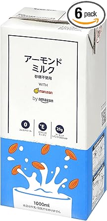 by Amazon アーモンドミルク 砂糖不使用 1L×6本