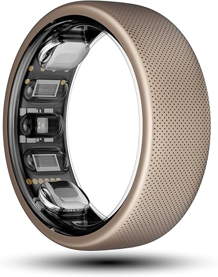 Amazfit Helio Ring スマートリング 軽量 チタン合金 回復分析 健康管理 睡眠 心拍 ストレス 4つのスポーツモード 10 ATM耐水 活動量計 Google Fit/Apple Health/adidas Running連携 (サイズ12（US）・25号（日本）ーリングの内周71.3mm)