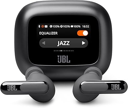 JBL LIVE BEAM 3 ワイヤレスイヤホン スマート充電ケース/LDAC対応ハイレゾ/マルチポイント/ハイブリッド ノイズキャンセリング/IP55防水/ワイヤレス充電対応/ブラック/JBLLIVEBEAM3BLK