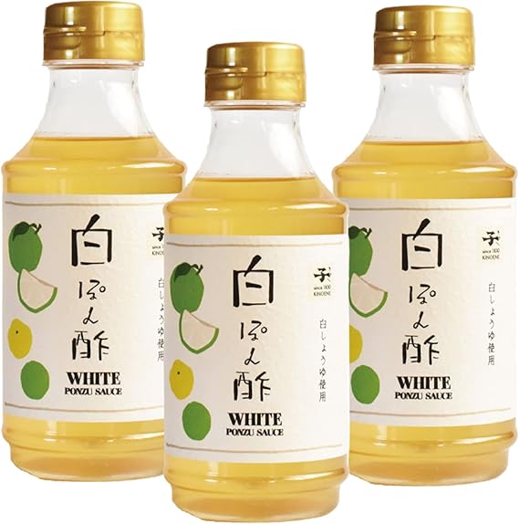 キノエネ醤油 白ぽん酢 300ml ×３本セット　家事ヤロウ　テレビで紹介されました　調味料選手権　ぽん酢　鍋つゆ