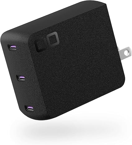 CIO NovaPort TRIOⅡ 140W PD3.1 3ポート 急速充電器 [世界最小級 CIO独自技術 NovaIntelligence NovaEngine搭載] USB-C×3 ACアダプター コンセント 軽量 Macbook Pro Windows iPhone 15 / 16 Android Galaxy iPad ノートPC (ブラック)