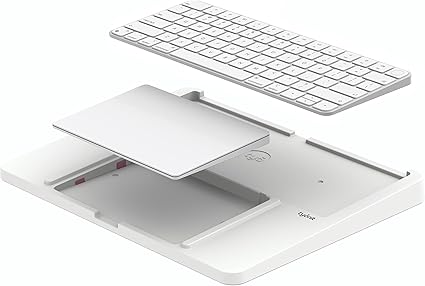 Tyonit ハーモントレイ Apple MagicキーボードとMagicトラックパッドに対応 (キーボードとトラックパッドは付属しません)。 M プラスチック