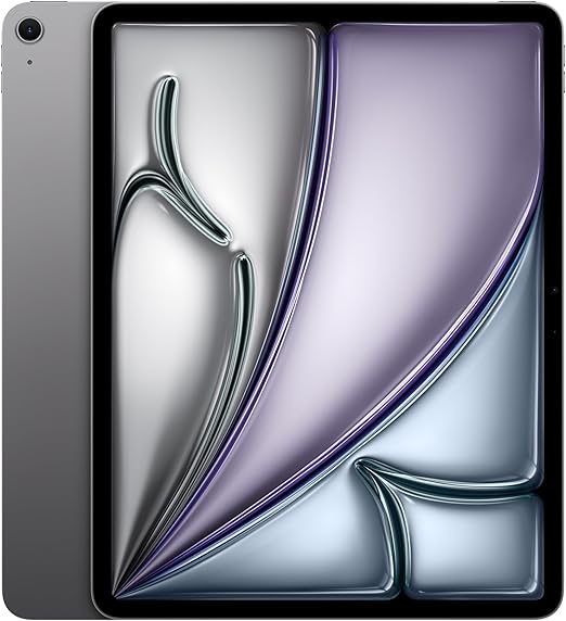 Apple 2024 13 インチiPad Air (M2): Liquid Retina ディスプレイ、128GB、横向きの 12MP フロントカメラ/12MP バックカメラ、Wi-Fi 6E、Touch ID、一日中使えるバッテリー - スペースグレイ