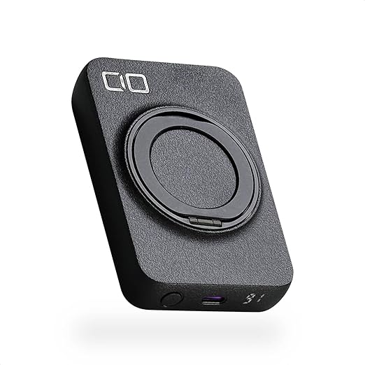 CIO モバイルバッテリー ワイヤレス充電 iPhone 16 マグネット Apple Watch AirPods pro タイプC 5000mAh 軽量 小型 薄型/USB Type-C SMARTCOBY Ex02 Wireless Charger(Magnet & Watch) plus Stand