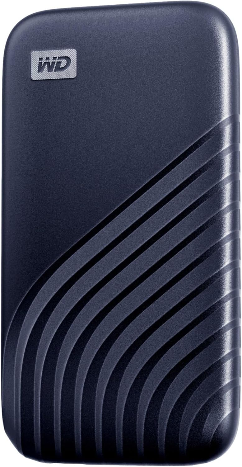ウエスタンデジタル(Western Digital) WD ポータブルSSD 2TB ブルー USB3.2 Gen2 Type-c My Passport 最大読取り1050 MB/秒 メーカー5年保証 WDBAGF0020BBL-WESN 国内正規代理店品