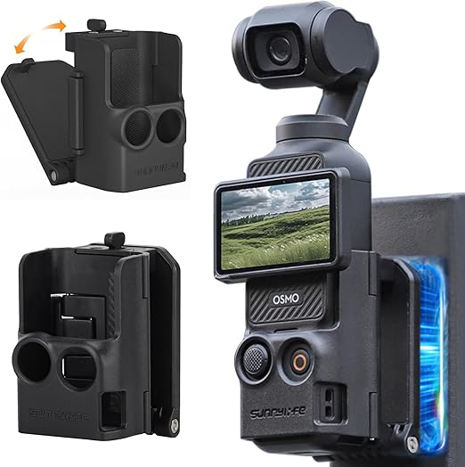 Taoricup DJI Osmo Pocket 3 対応 マウント dji osmo pocket 3 磁気マウント ブラケット マグネット アクセサリー デスクトップスタンド カメラアクセサリー 強力磁気固定 角度調整可能 デスクVlog/直播/動画制作