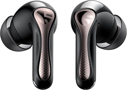 SOUNDPEATS(サウンドピーツ) Air5 Pro ワイヤレスイヤホン 55dB ノイズキャンセリング QCC3091 LDAC/aptX Lossless対応 ハイレゾ Snapdragon Sound対応 Bluetooth 5.4 ロスレス音質 マルチポイント／ハイブリッドANC／外音取り込みモード／6マイクAI通話／専用アプリ／IPX5防水 【VGP 2025 金賞】 (ブラック)