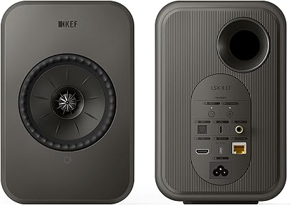 KEF LSX II LT - ワイヤレスHiFiブックシェルフ スピーカー（グラファイトグレー）