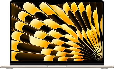 Apple 2024 MacBook Air M3チップ搭載13インチノートブック: 13.6インチLiquid Retina ディスプレイ, 8GB ユニファイドメモリ, 512GB SSD ストレージ, バッ クライトキーボード, 1080p FaceTime HD カメラ, Touch ID。iPhone や iPad との連係 機能, スターライト