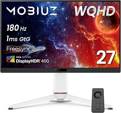ベンキュージャパン BenQ MOBIUZ EX271Q (27インチ/WQHD/180Hz/1ms/HDR 400/PixSoulエンジン搭載/ESS DAC搭載/FreeSync Premium/輝度自動調整(B.I.+ Gen2)搭載)