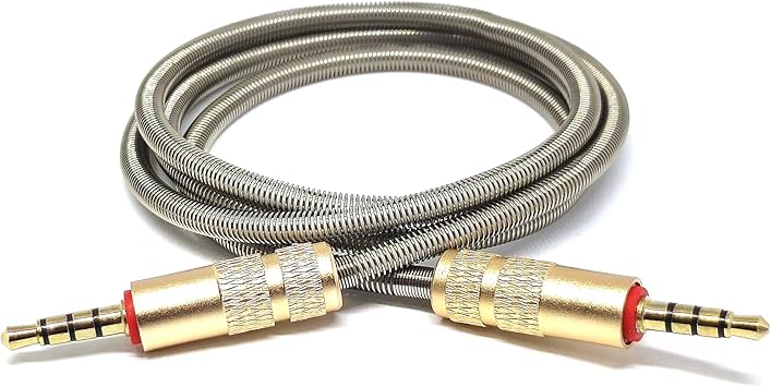 TRRS ケーブル ゴールド メタルケーブル 4極 3.5ｍｍ 0.8mm