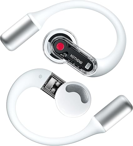 【VGP 2025 受賞】Nothing Ear (open) オープンイヤーヘッドホン イヤーフック付きイヤホン BT 5.3 クリアボイステクノロジー マイク2個付き 急速充電 iPhone&Android対応 ホワイト
