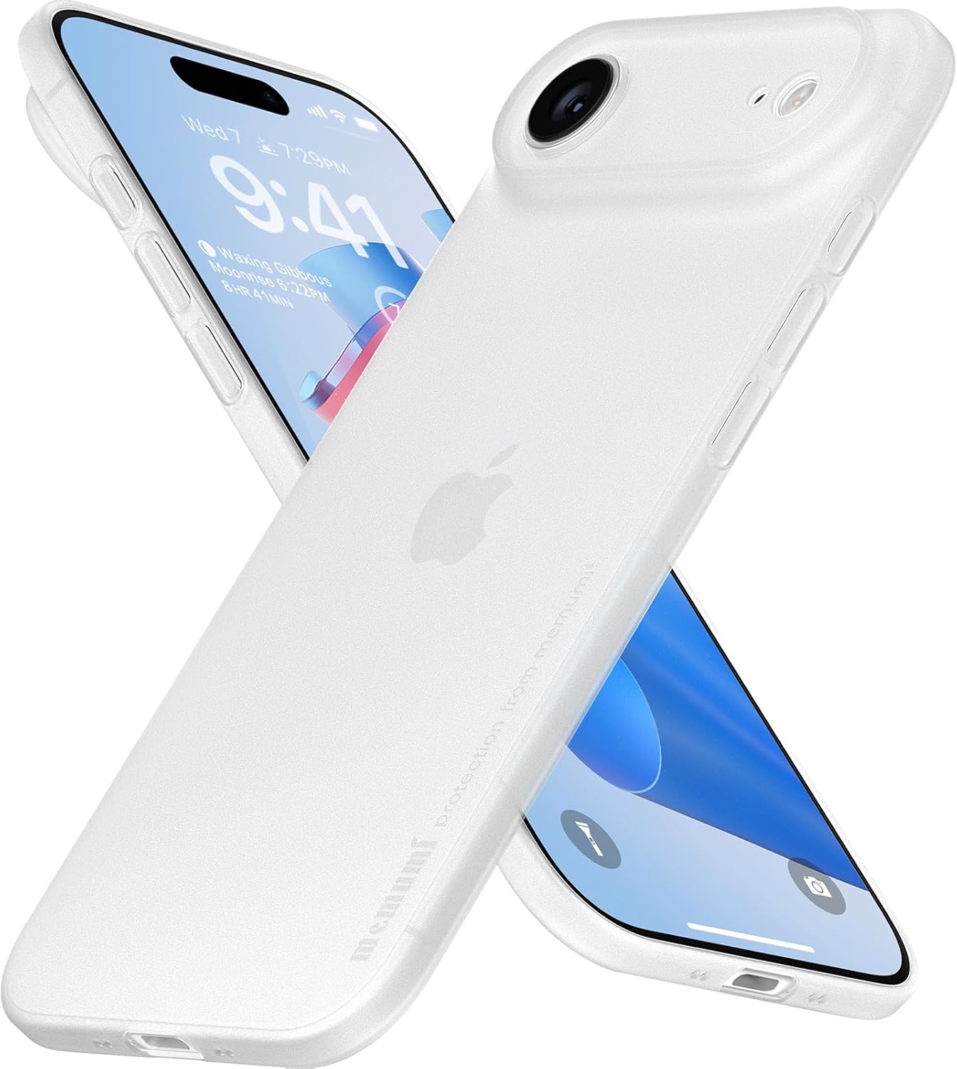 「memumi」0.3㎜極薄ケース iPhone Air用のケース マット質感 オリジナル設計 指紋防止 傷付き防止 ワイアレス充電対応 17 Air人気ケース·カバー