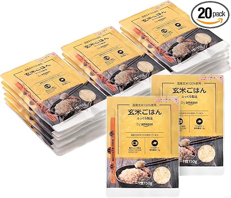 by Amazon Domestic Brown Rice 5.3 oz (150 g) x 20 Bags