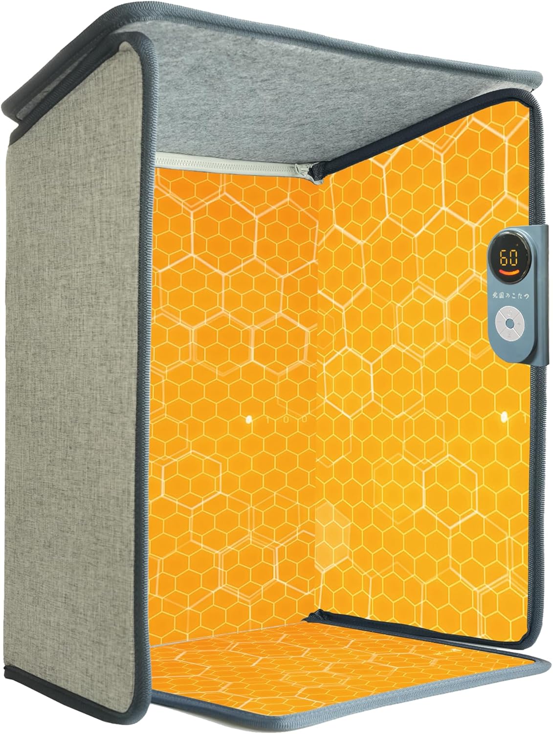 パネルヒーター デスク下 足元ヒーター【北国のこたつ ・2年品質保証】 フットウォーマー 省エネ 10秒速暖 5段階温度調節 9段階切タイマー 転倒オフ 寒さ対策 底面発熱 天板付き 日本仕様 暖房器具 受験勉強 オフィスに最適 足温器 (ゆったり5面式)