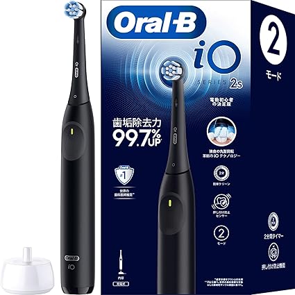 ブラウン 電動歯ブラシ オーラルB iO2S (電動初心者の決定版) iOS21D90BK ブラック 【Amazon.co.jp 限定】