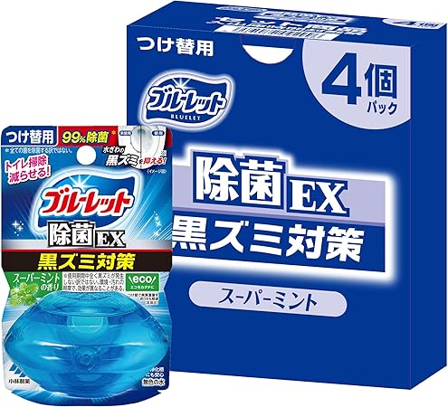 ブルーレット 【まとめ買い】液体おくだけ除菌EX つけ替4個パック スーパーミント 【Amazon.co.jp限定】
