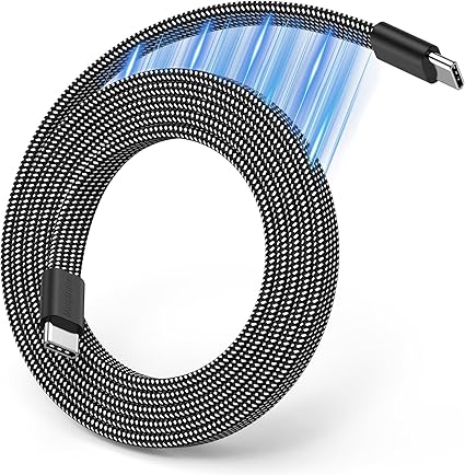 Magtame USB-Cケーブル フラット平形 自動巻き取り タイプcケーブル 60W急速充電Type-Cケーブル スパイラルケーブル usb-c usb-cケーブル データ転送 iPhone15/16/MacBook/iPad/Xperia/Galaxy等対応 (1M-ブラック）