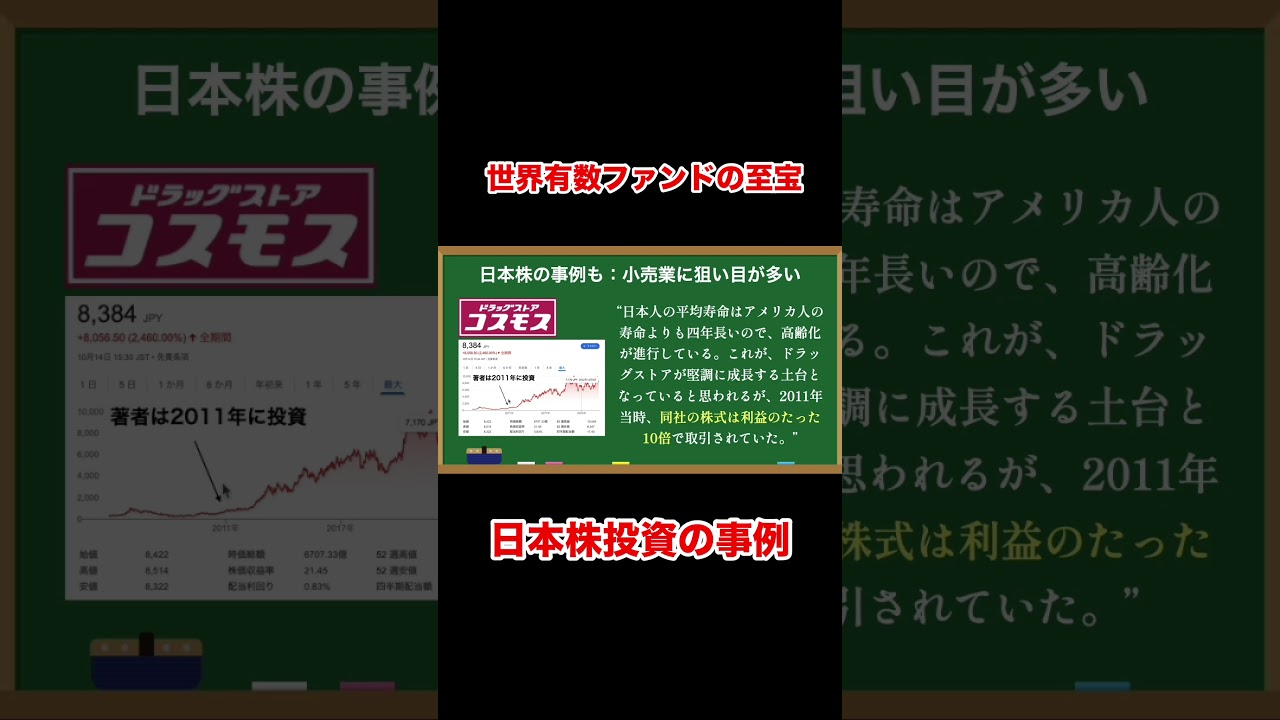 ピーターリンチが認めた敏腕マネージャーの日本株投資 #shorts #投資