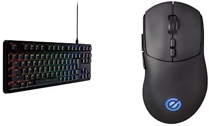 【ゲーミングキーボードマウスセット】エレコム V custom VK310S + VM600PE 有線キーボード/無線・有線両対応 8ボタンマウス RGB 日本語配列 テンキーレス メカニカル ネオクラッチキーキャップ 銀軸 スピードリニア USBポート搭載 TK-VK310SBK M-VM600PBK