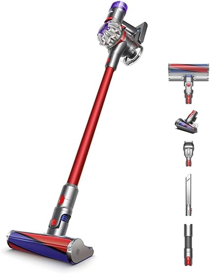 Dyson(ダイソン) コードレス掃除機 Dyson V8 Origin スティック ハンディクリーナー サイクロン (SV25 RD2 EH) 【Amazon.co.jp限定】【変わらないパワフルな吸引力。延長ホース付き。】