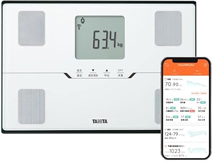 タニタ(Tanita) 体重 体組成計 スマホ連動 ヘルスメーター BC-768 ホワイト【体脂肪率/内臓脂肪レベル/筋肉量/基礎代謝量/体内年齢/推定骨量/BMI/スマホ連動/乗るピタ】