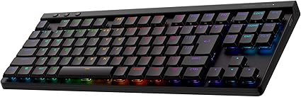 Logicool G ゲーミングキーボード G515 LIGHTSPEED TKL 薄型 ワイヤレス テンキーレス キーボード G515-WL-LNBK リニア 赤軸 静かなタイピング 日本語配列 LIGHTSPEED Bluetooth 接続対応 LIGHTSYNC RGB PC ブラック 国内正規品